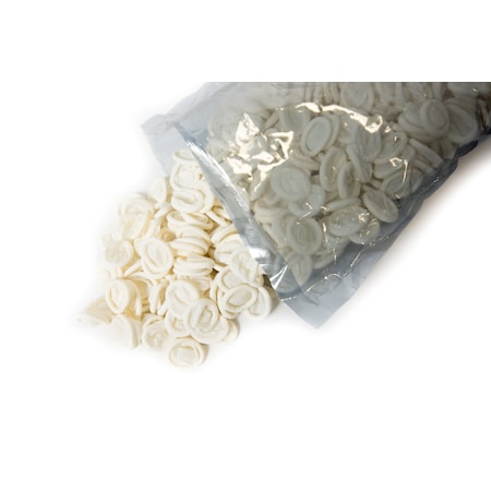 Bertech Finger Cots, 4 mil Palm, Nitrile, Powder-Free, M, 720 PK, White FC-N-M